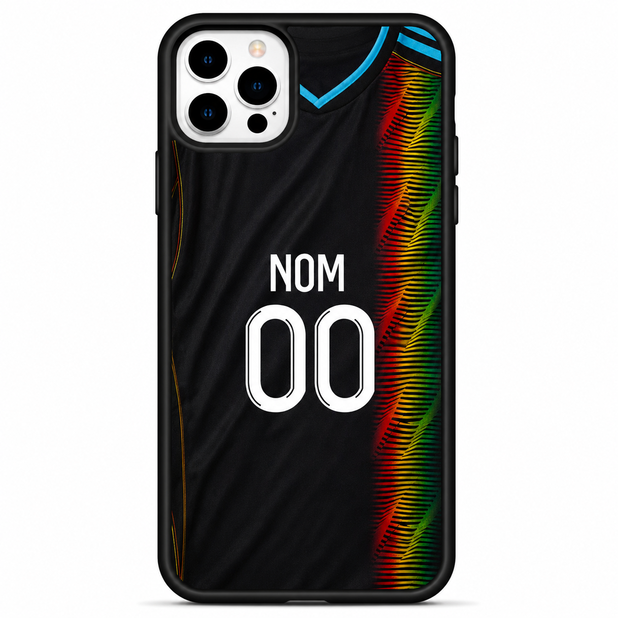 Coque iPhone Marseille Rétro Afrique — Maillot OM Personnalisé