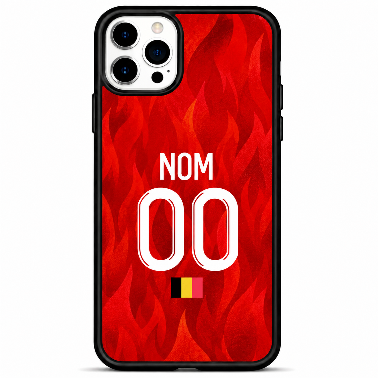Belgique - Coque iPhone Personnalisée Maillot Rouge 2026