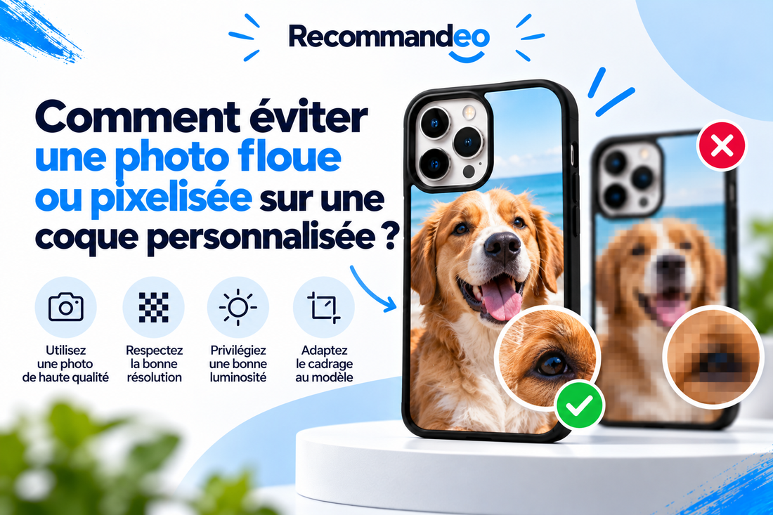 Comment éviter une photo floue ou pixelisée sur une coque personnalisée ?