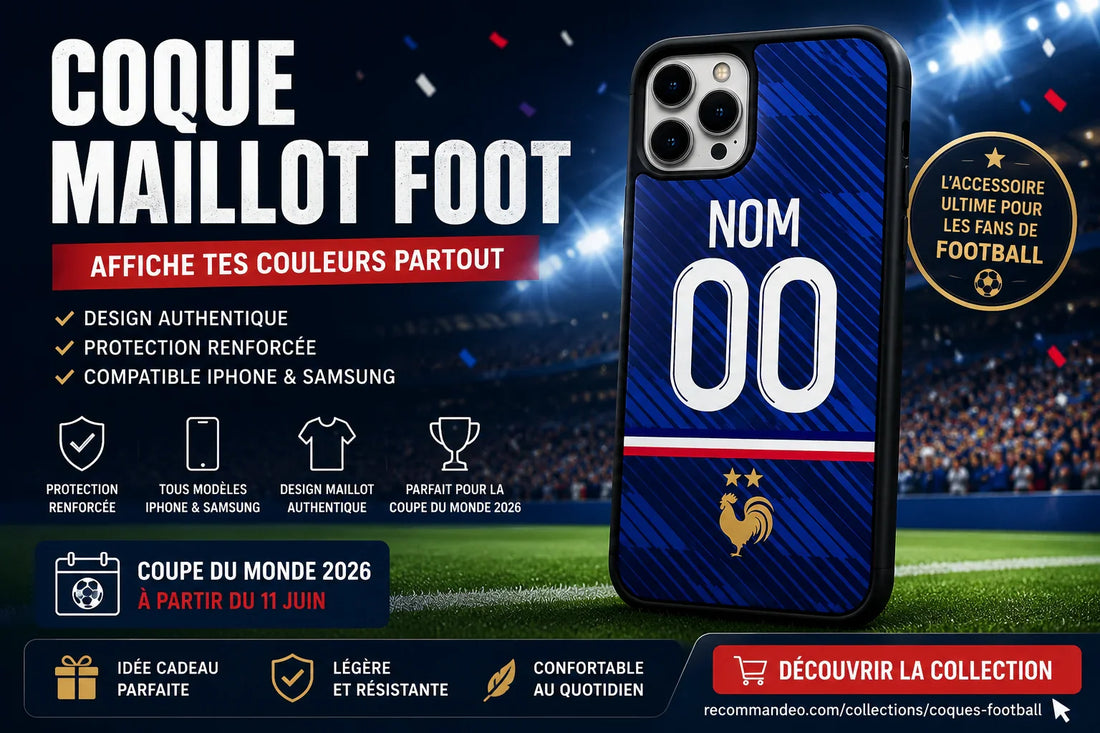 Coque maillot foot 