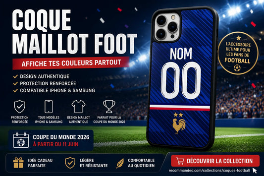 Coque maillot foot 