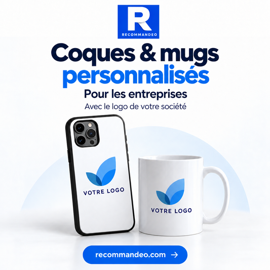 Coques et mugs personnalisés avec le logo de votre entreprise : une idée simple pour valoriser votre marque
