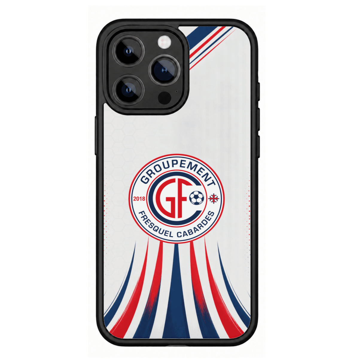 Coque Logo GROUPEMENT FRESQUEL-CABARDES- Football Club - Personnalisée