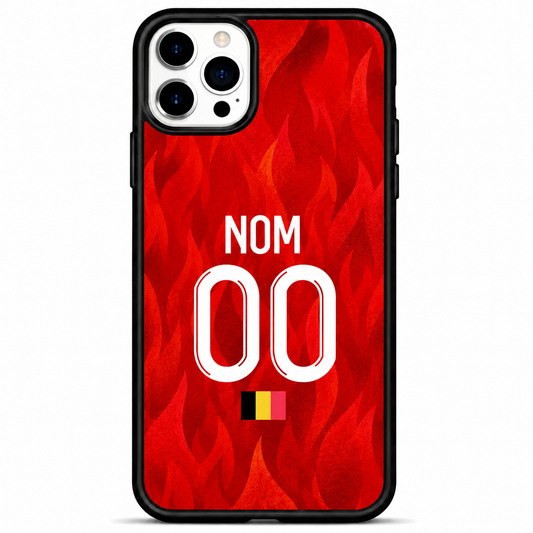 Belgique - Coque iPhone Personnalisée Maillot Rouge 2026