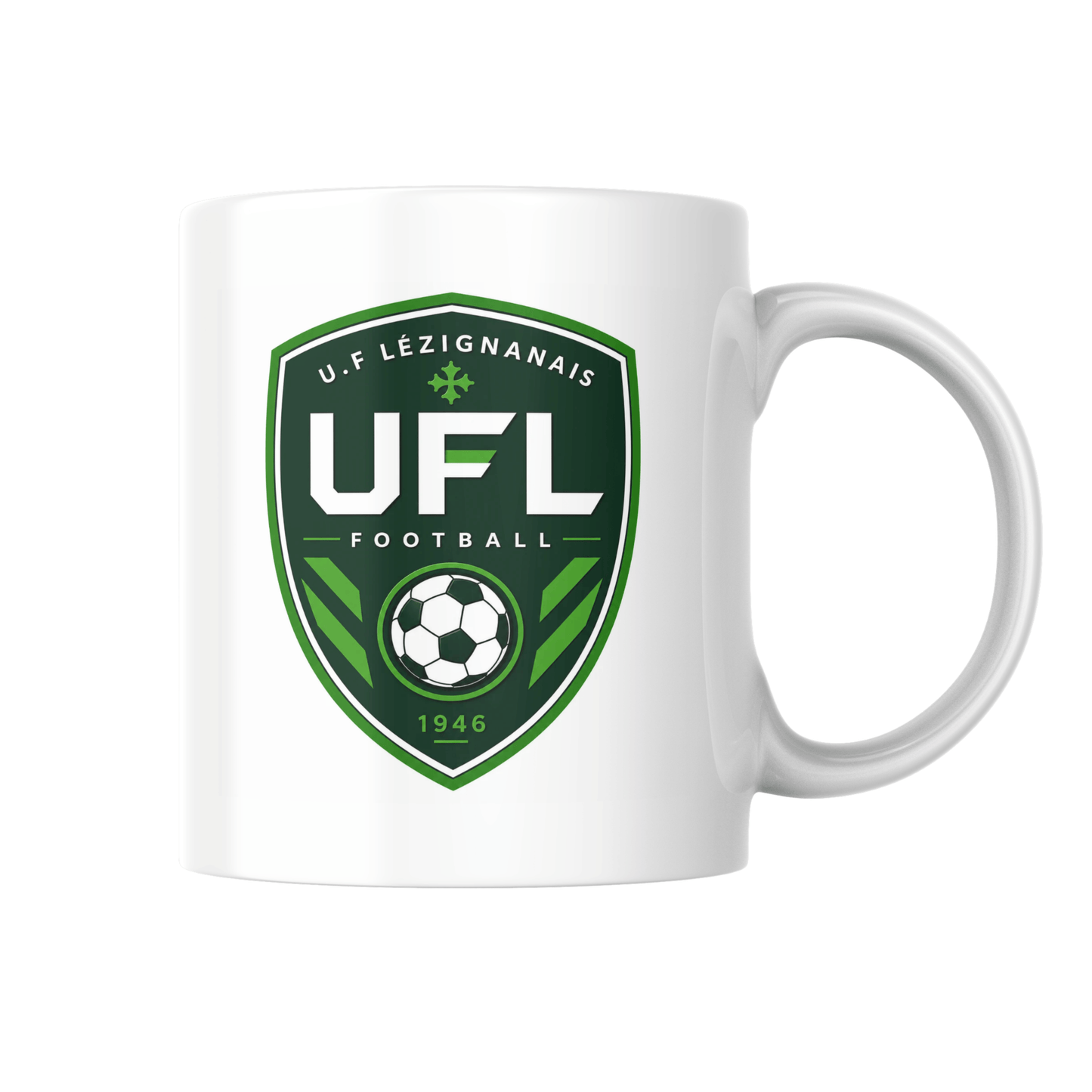 U. FOOTBALLISTIQUE DU LEZIGNANAIS mug